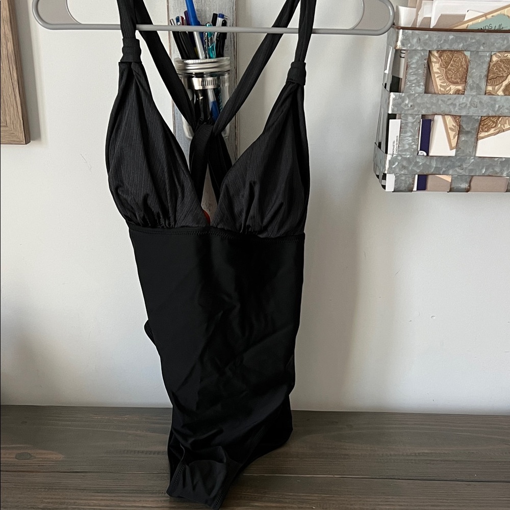 Black One-Piece Swimsuit